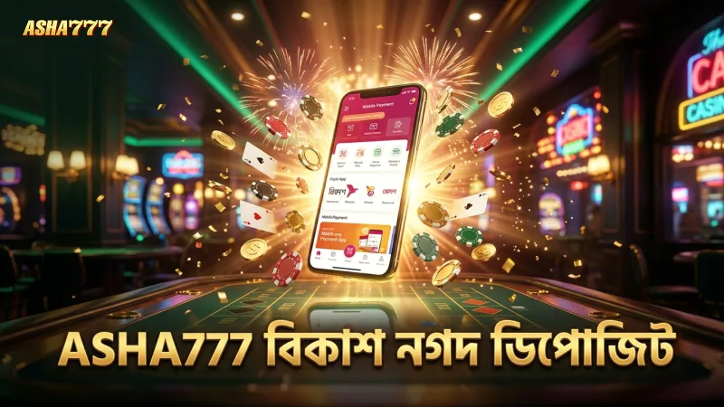 বিকাশ ও নগদে ASHA777 ডিপোজিট দ্রুত সম্পন্ন করুন