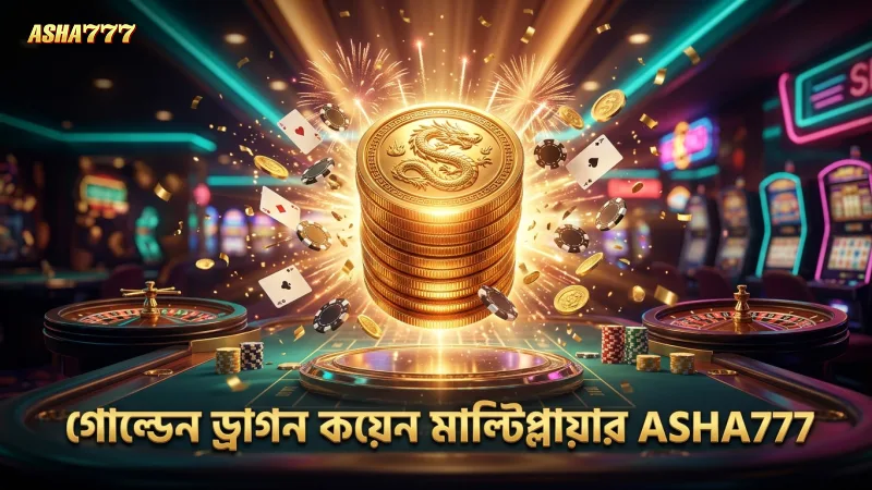 গোল্ডেন ড্রাগনে কয়েন মাল্টিপ্লায়ার গণনা গুরুত্বপূর্ণ।