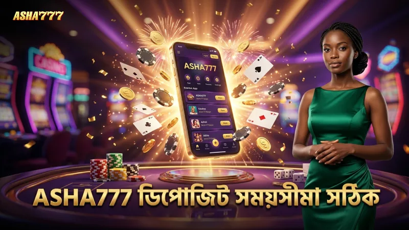 ডিপোজিট ও উইথড্রয়ালে ASHA777 এর বাস্তবসম্মত সময়সীমা