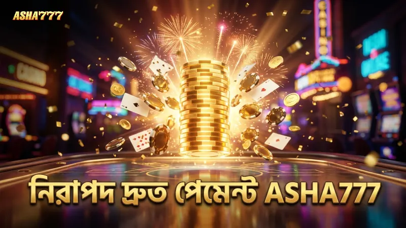 ASHA777 প্ল্যাটফর্মে নিরাপদ ও দ্রুত পেমেন্ট সিস্টেম।