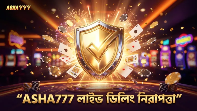 লাইভ ডিলিং স্বচ্ছতা ও নিরাপত্তা নিশ্চিত করে ASHA777 বিশ্বস্ততা বজায় রাখে।